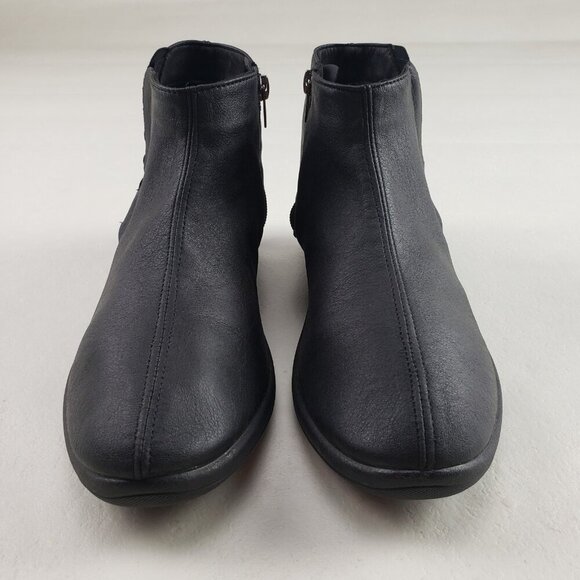Arcopedico Ardales Lytech Ankle Boot Womens 9.5-10 EU 41 Black Side Zip Vegan - Picture 6 of 13